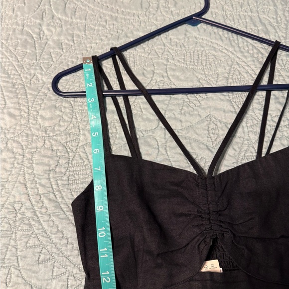 Mango Black Strappy Maxi Dress - Picture 3 of 12